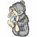 Teddy Bear with toy machine embroidery design